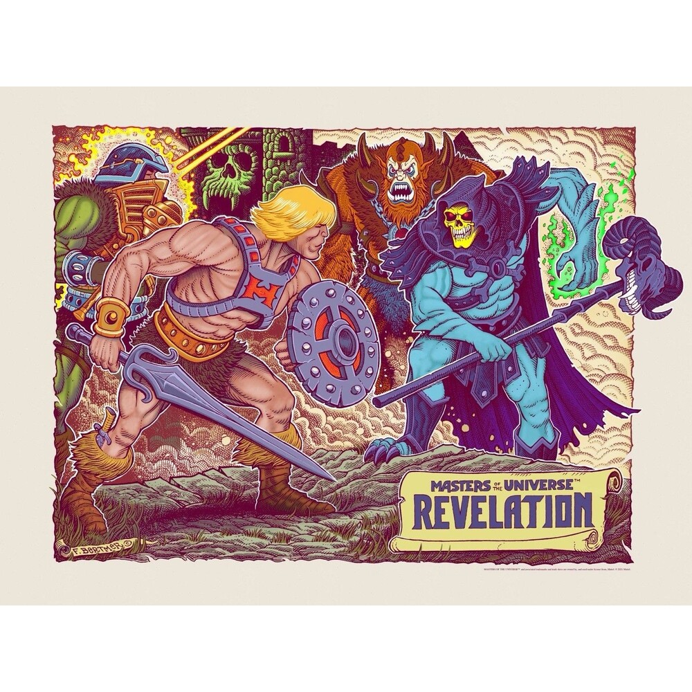 Mondo Masters of the Universe Poster Florian Bertmer He-Man Skeletor MOTU /170